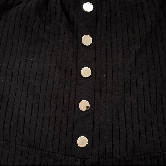 Style Up black ribbed long sleeve jumper size large L
 b6 - Picture 3 of 5